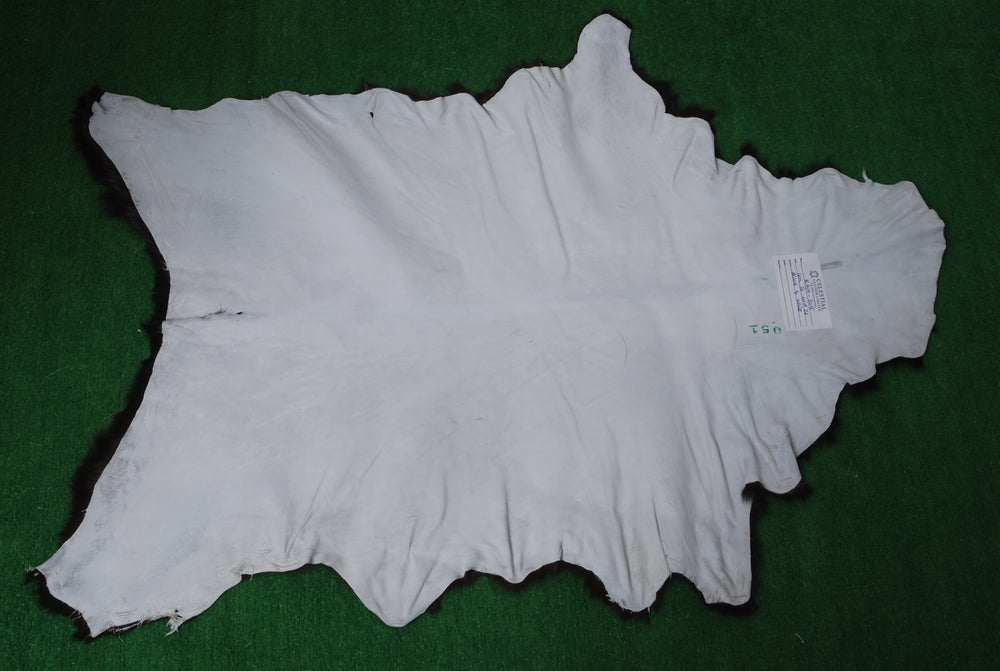 Premium Black and White Goat Skin Rug - Genuine Hair-On Leather for Home Décor - Celestial Leather Limited