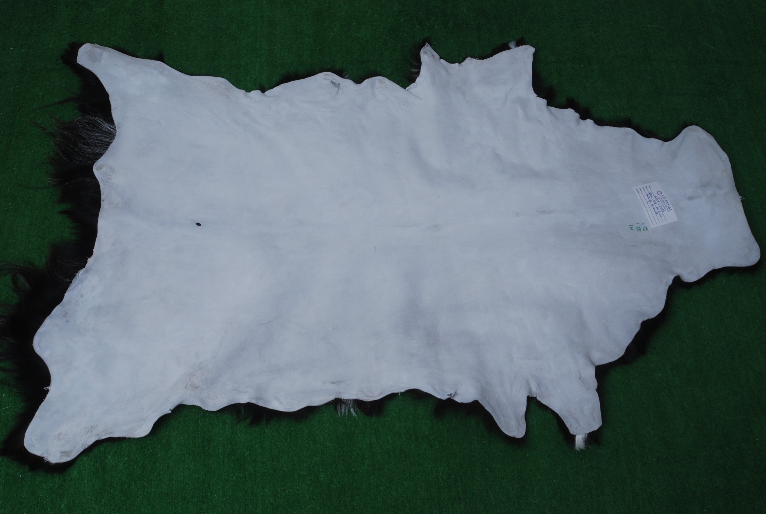 Hair-On Goat Skin Rug - Black and White Design for Unique Living Spaces