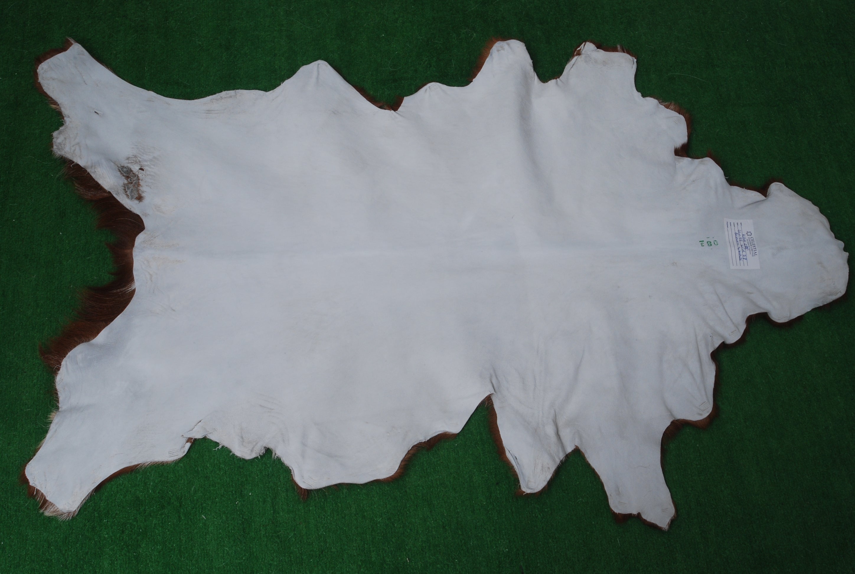 Dark Brown Rug - Soft, Durable, and Eco-Friendly - Handmade Pure Goat Skin Floor Rug - Non-Slip Suede Back