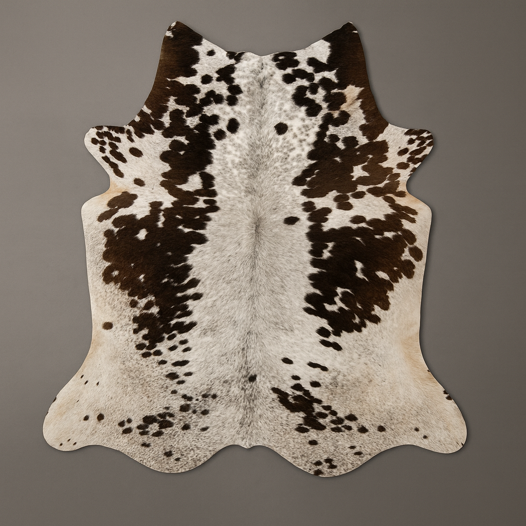 Luxurious XL Dark Brown Cowhide Rug: Hypoallergenic, Non-Slip, Handselected from Premium Hides - Free Shipping across UK!