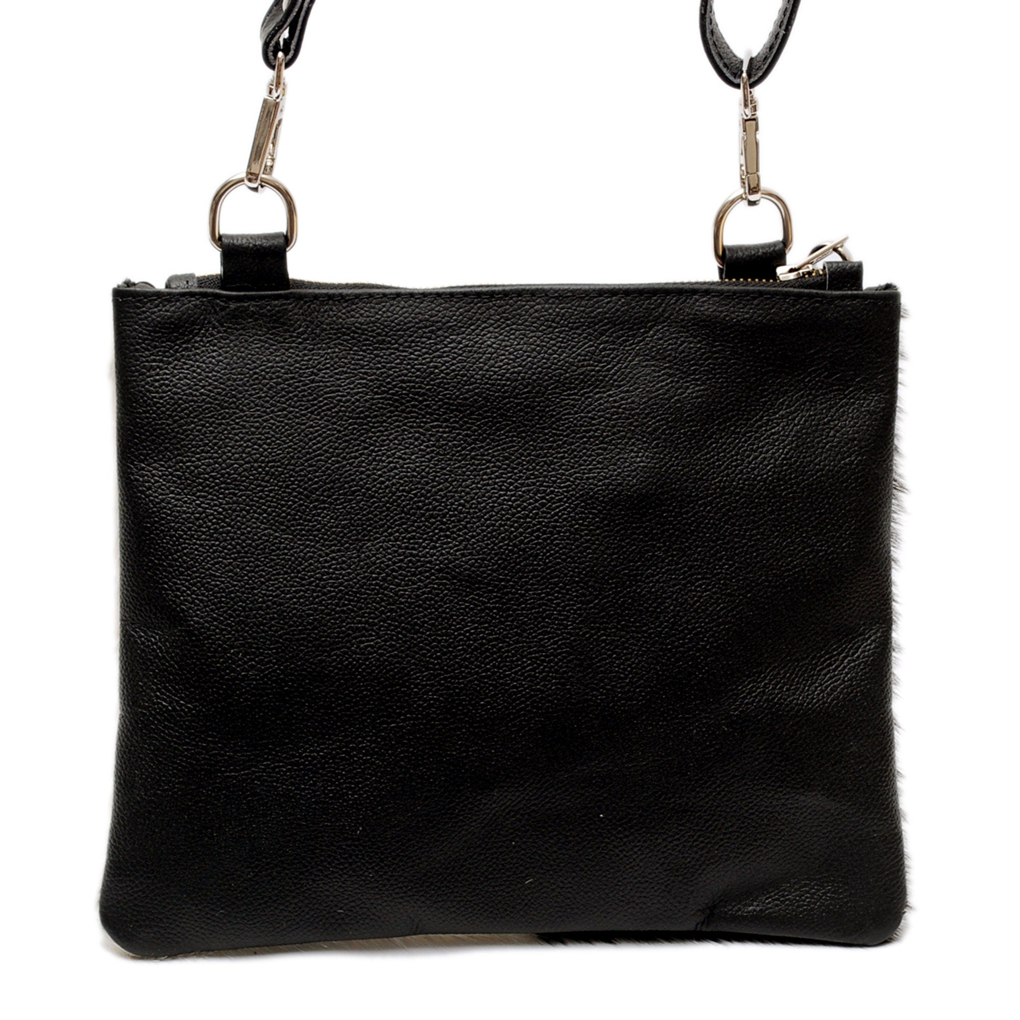Gorgeous Multi-Colour Vegan Leather Handbag with Celestial Hair on Hide Leather - Unique & Handcrafted Design with Gold Hardware - Celestial Leather Limited