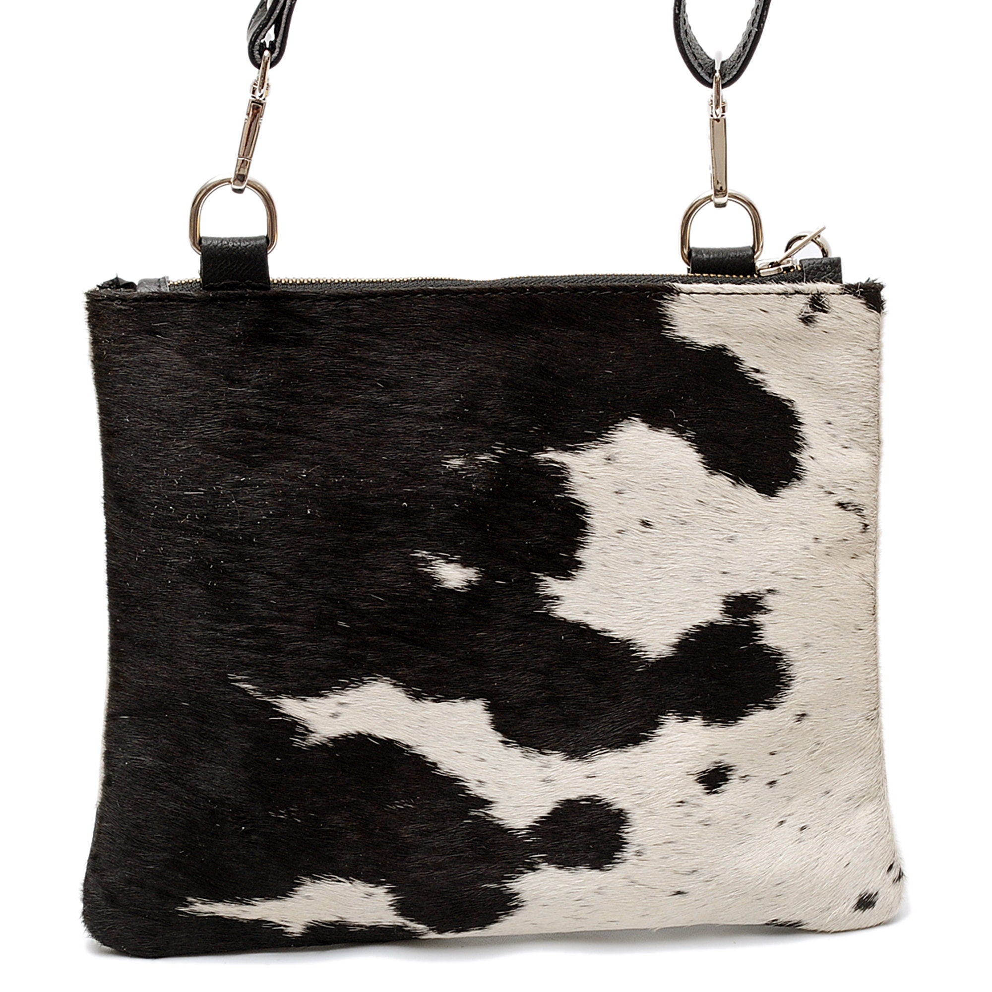 Luxurious Custom Vegan Leather Handbag with Gold Hardware - Unique Cowhide Markings, Adjustable Strap, Distressed Design - Perfect Gift for - Celestial Leather Limited