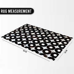 Unique Handmade Cowhide Patchwork Area Rug - Add Personality to Your Home Décor with Genuine Cow Skin Rug - Custom Sizes Available