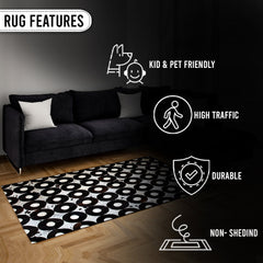 Unique Handmade Cowhide Patchwork Area Rug - Add Personality to Your Home Décor with Genuine Cow Skin Rug - Custom Sizes Available