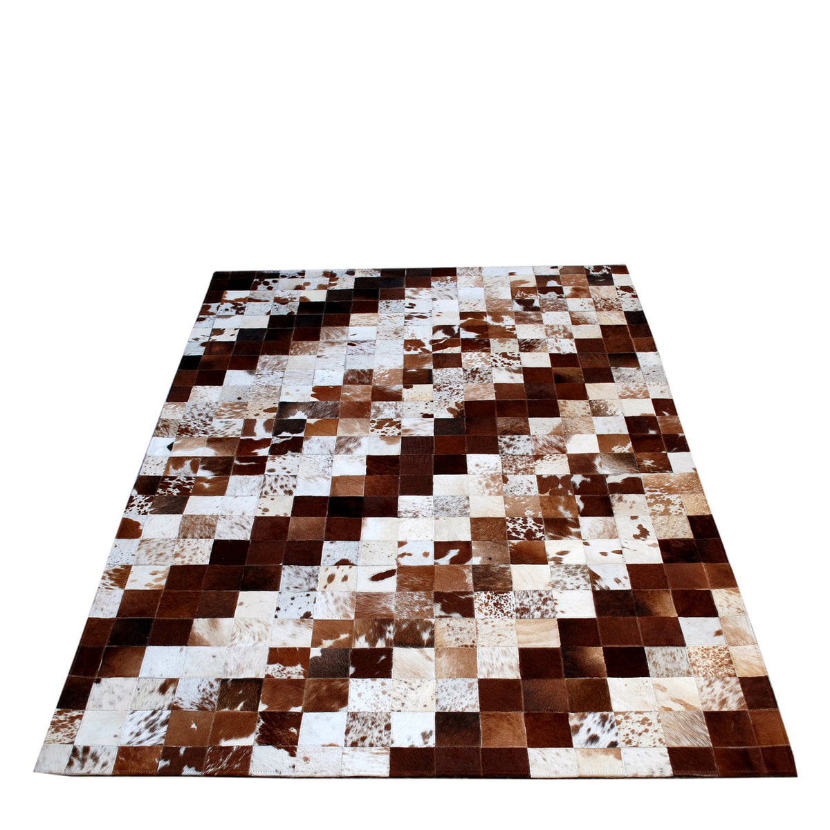 Luxurious Handmade Cowhide Patchwork Rug - Unique Home Décor Accent with Genuine Leather for Living Room or Bedroom - Custom Sizes - Celestial Leather Limited