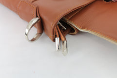 Stylish Cowhide Hair On Laptop Bag Messenger Bag with Unique Animal Print & Sustainable Materials - DSC-0756 - Celestial Leather Limited