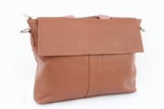 Stylish Cowhide Hair On Laptop Bag Messenger Bag with Unique Animal Print & Sustainable Materials - DSC-0756 - Celestial Leather Limited
