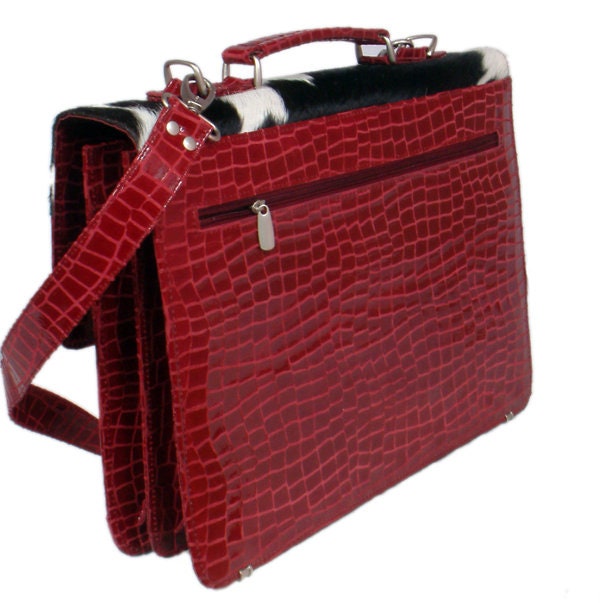 Luxury Vintage Cowhide Leather Shoulder Bag, Handmade Hair On Cowhide Handbag, Colourful Cowhide Purse, Unique Structured Design - Celestial Leather Limited