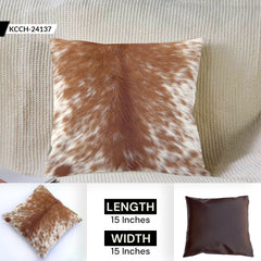 Cowhide Cushion Cover, Leather pillow cover, Rustic home decor accessories, Western-style cushion covers, Cowhide home decor ideas, Eco-friendly leather cushions, Buy cowhide cushion covers, Shop cowhide throw pillows, Cowhide cushion covers on sale, Best cowhide pillow covers, Custom cowhide cushion covers