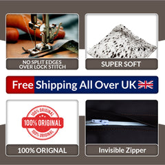 Rustic Elegance Cowhide Cushion Cover - Brown and White Hair on Leather - Handmade Luxury Throw Pillow Cover