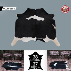 Luxuriously Handcrafted Natural Cowhide Area Rug - Hypoallergenic, Non-Slip Backing, Unique Markings, Durable and Versatile - Celestial Leather Limited