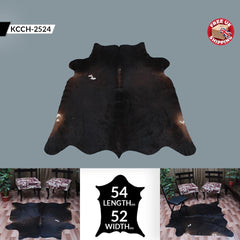 Luxurious Medium Brown & White Cowhide Rug - Handcrafted, Hypoallergenic, Non-Slip Backing, Durable - Unique Animal Pattern Rug for Living