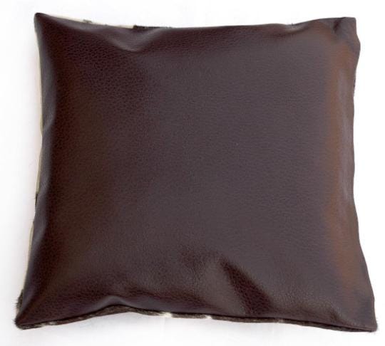 Rustic Genuine Leather Cowhide Cushion Cover - Eco-Friendly Home Decor Accent with Exotic Animal Skin - Stylish and Durable Home Accessories - Celestial Leather Limited