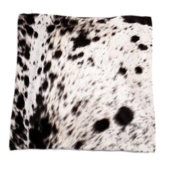 Luxury Handmade Cowhide Cushion Cover - Brown & White Animal Print Home Décor Accent