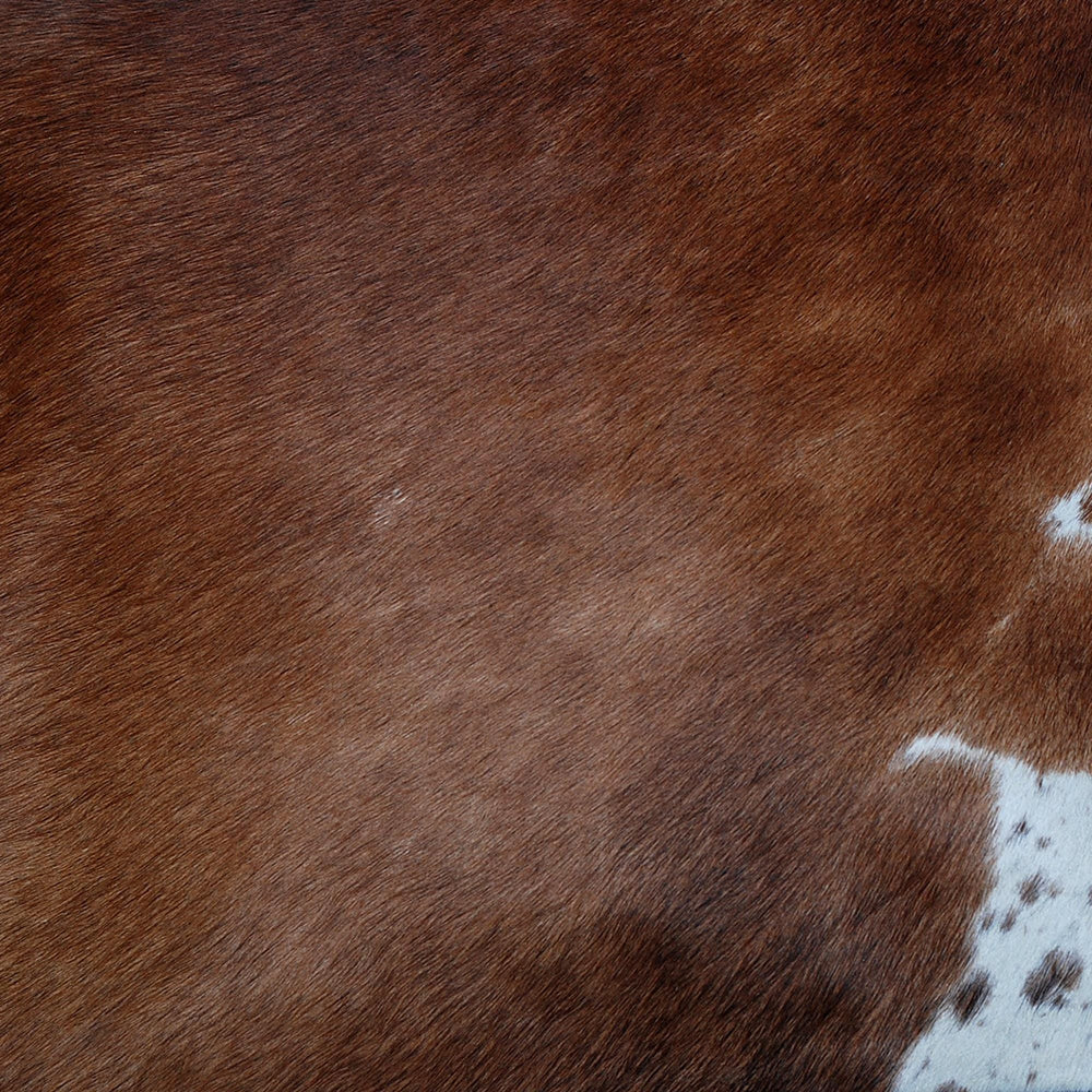 Elegant Handmade Brown & White Cowhide Cushion Cover - Rustic Chic Home Decor - Celestial Leather Limited