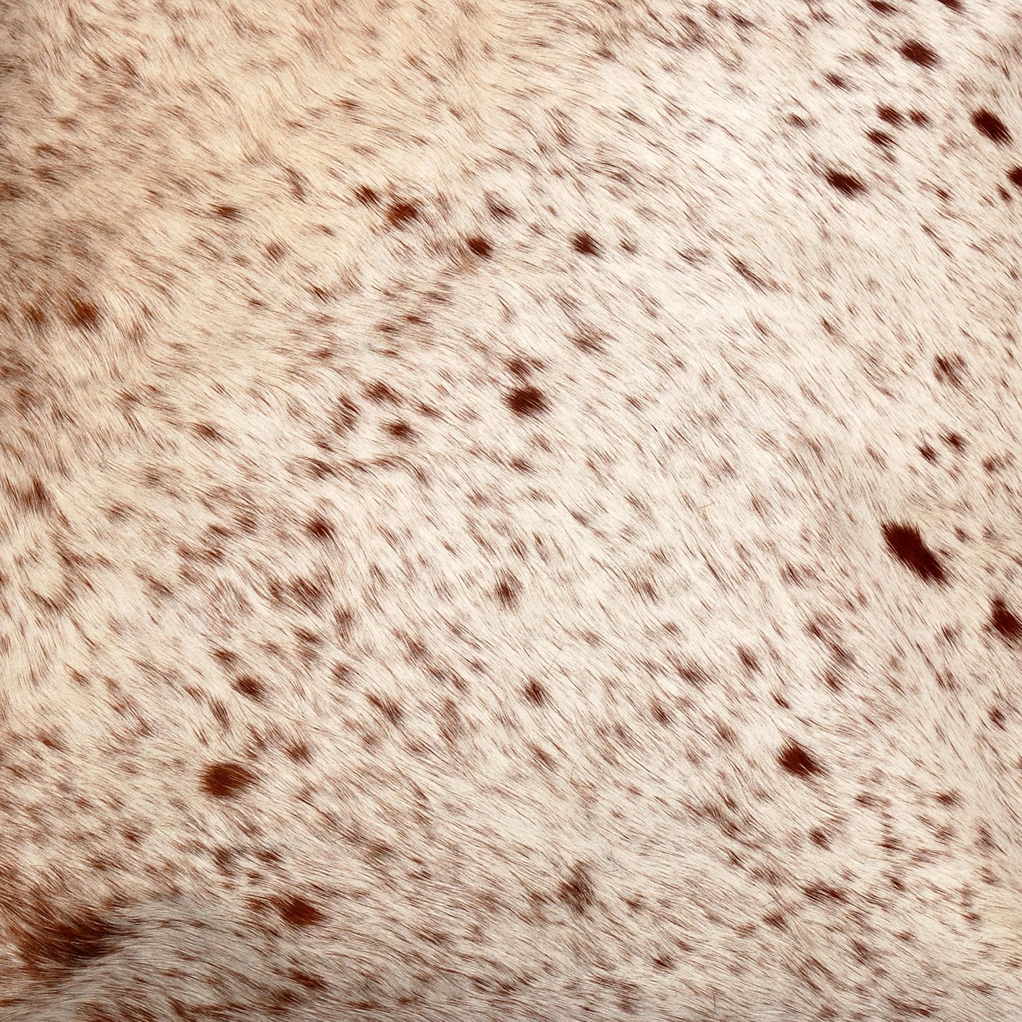 Rustic Elegance: Brown & White Cowhide Cushion Cover - Handmade Luxury with Unique Animal Patterns and Faux Leather Back - Celestial Leather Limited