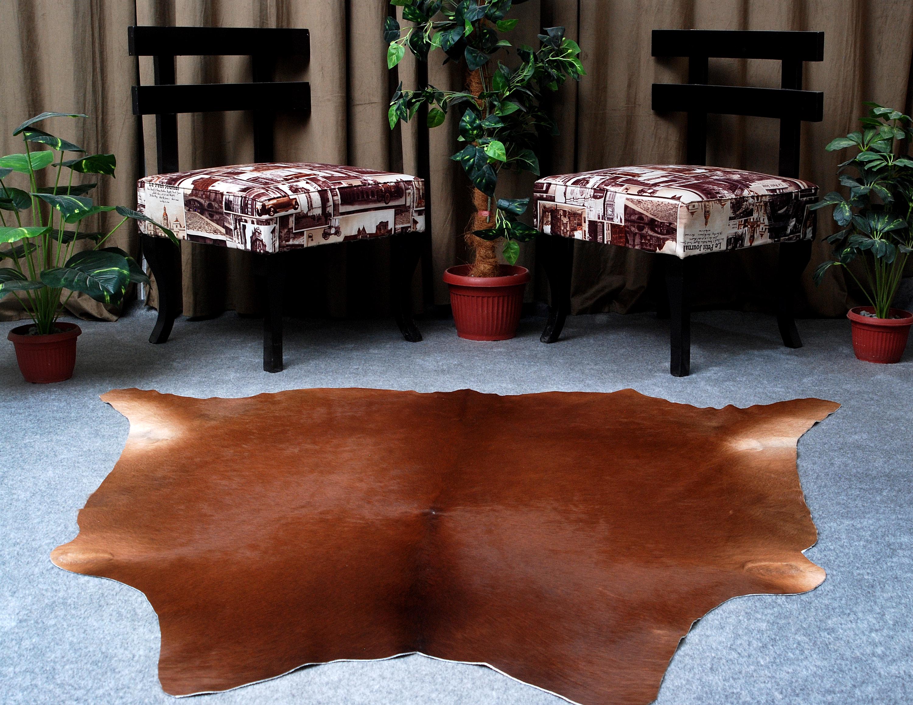 Luxurious Black & White Cowhide Rug for Stylish Home Decor - Hypoallergenic, Non-slip Back, Non-shedding, Large Size, Natural Beauty - Celestial Leather Limited