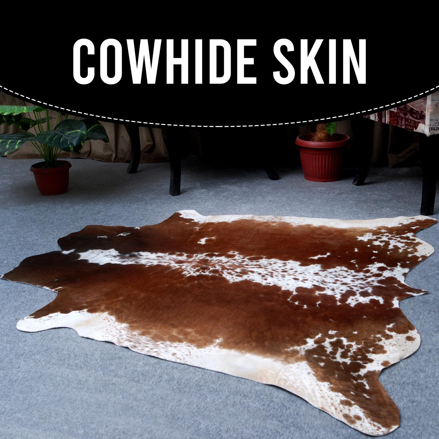 Luxurious Multicolour Cowhide Rug with Animal Print - Handmade, Hypoallergenic, Non-Slip Backing - Unique and Elegant Home Decor Piece - Celestial Leather Limited