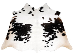 Luxurious Dark Brown Cowhide Rug with Natural Hair for Stylish Bedrooms or Living Rooms - Hypoallergenic & Non-Slip Suede Back