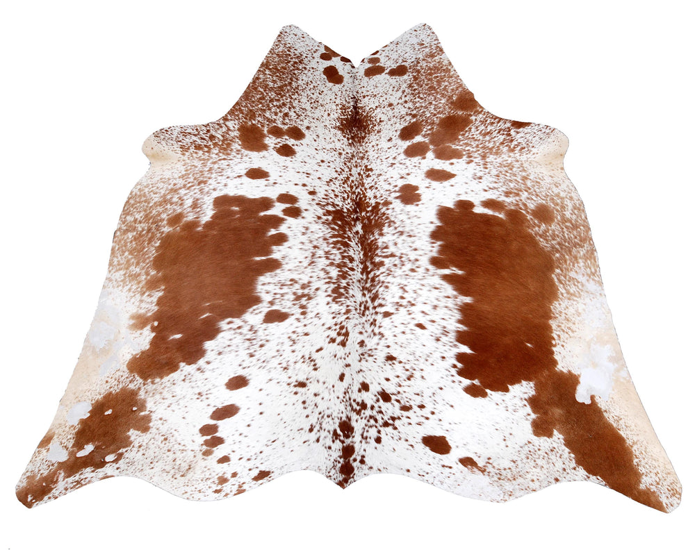 Luxury Brown & White Cowhide Rug with Non-Slip Backing | Hypoallergenic - Non-Shedding | Handcrafted from 100% Natural Hides | Free Shipping - Celestial Leather Limited