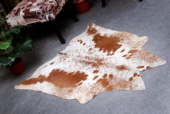 Luxury Brown & White Cowhide Rug with Non-Slip Backing | Hypoallergenic - Non-Shedding | Handcrafted from 100% Natural Hides | Free Shipping - Celestial Leather Limited