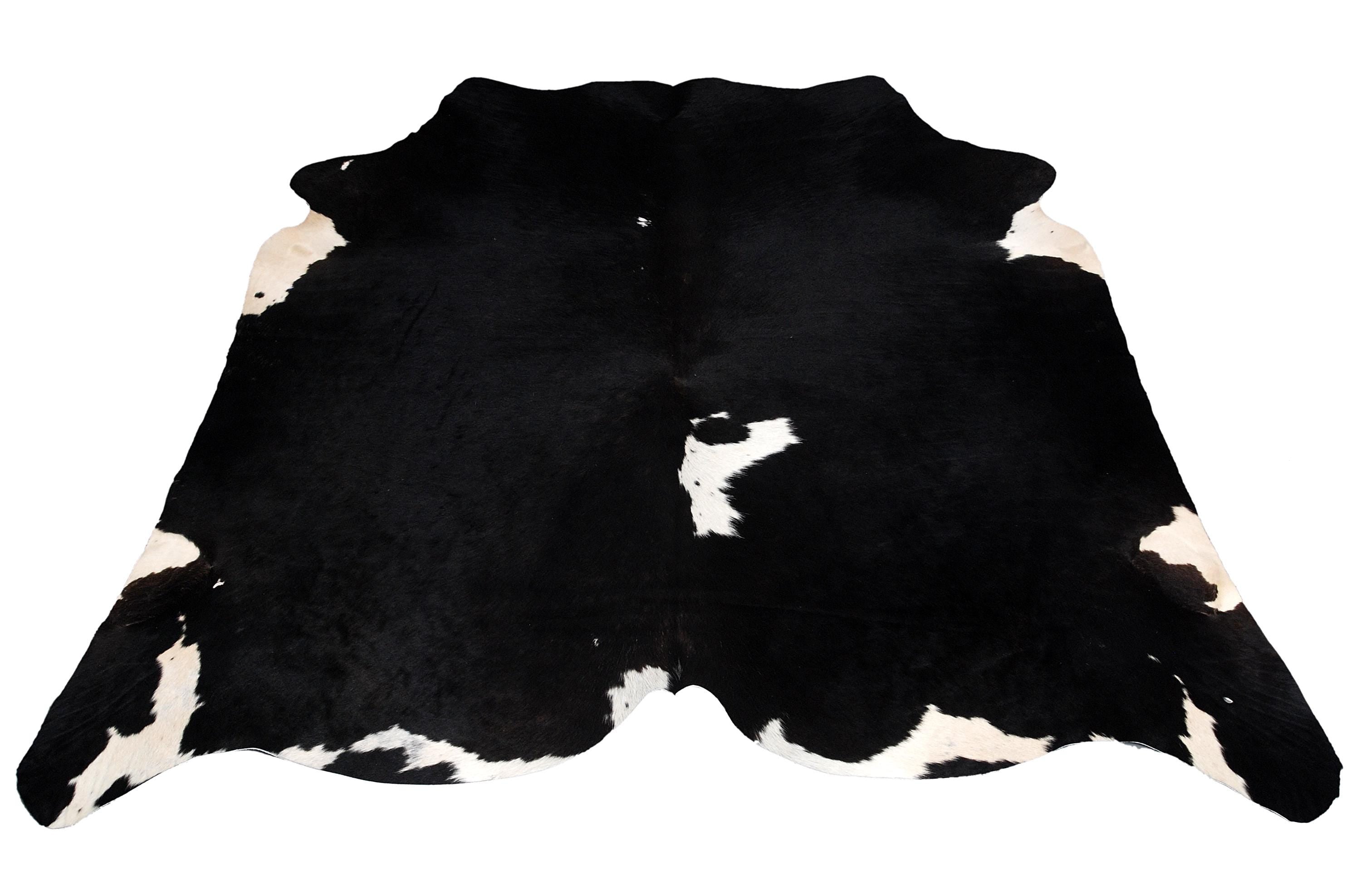 Luxurious Black & White Cowhide Rug for Bedroom - Living Room - Hypoallergenic, Non-Slip, Unique Natural Beauty - Free Shipping in UK! - Celestial Leather Limited