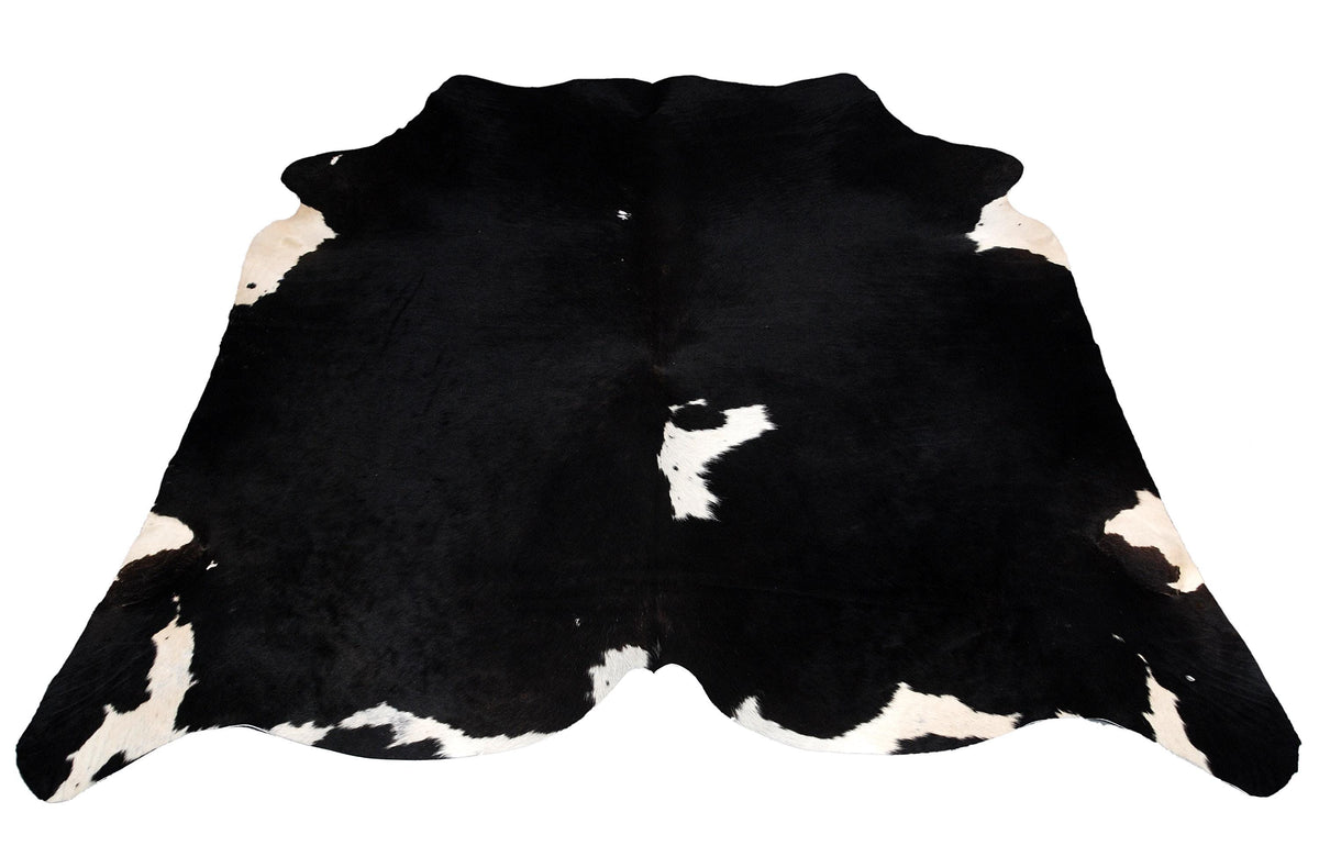 Luxurious Black & White Cowhide Rug for Bedroom - Living Room - Hypoallergenic, Non-Slip, Unique Natural Beauty - Free Shipping in UK! - Celestial Leather Limited