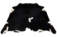 Luxurious Black & White Cowhide Rug for Bedroom - Living Room - Hypoallergenic, Non-Slip, Unique Natural Beauty - Free Shipping in UK! - Celestial Leather Limited