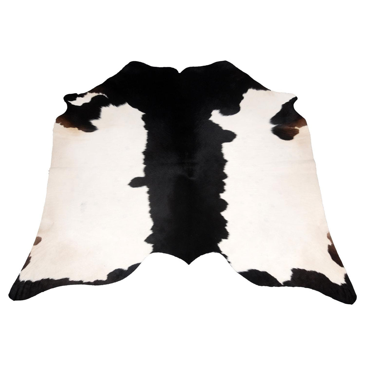 Luxurious Black and White Cowhide Rug | Large Hypoallergenic Centerpiece Decor | Unique Natural Beauty | Free Shipping in UK | Premium - Celestial Leather Limited