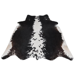 Luxurious Medium Cowhide Rug - Classic Brown & White - Handcrafted, Hypoallergenic, Durable, Unique Animal Pattern - Perfect for Living Room - Celestial Leather Limited
