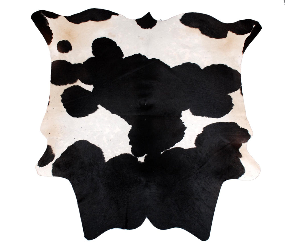 Luxurious Black & White Cowhide Rug | Handcrafted Medium Rug for Modern Home Décor | Hypoallergenic, Durable - Unique Beauty - Celestial Leather Limited