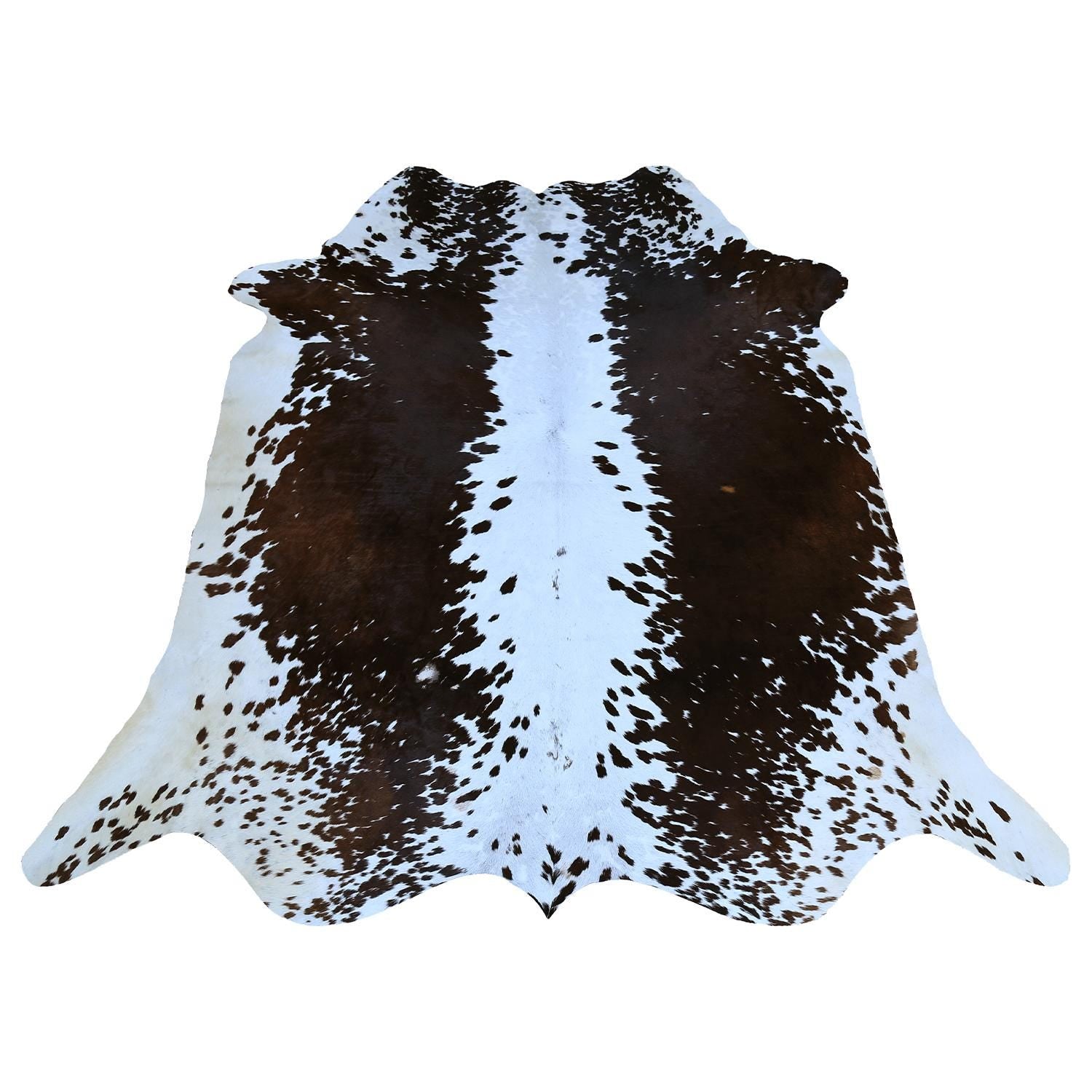 Luxurious Brown & White Cowhide Rug - Hypoallergenic, Non-Slip, Non-Shedding - Perfect for Bedroom - Living Room - Free UK Shipping - Celestial Leather Limited
