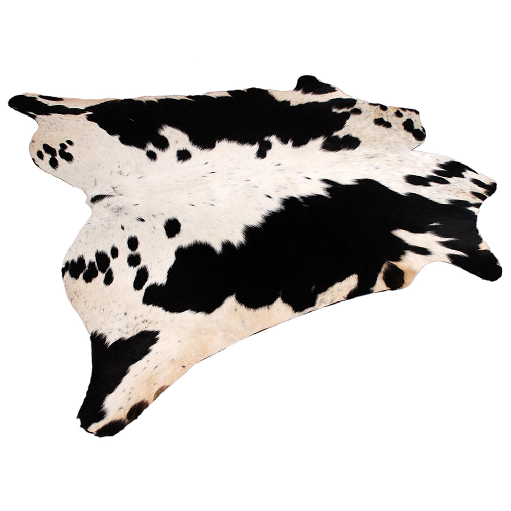 Luxurious Large Brown & White Cowhide Rug for Bedroom - Living Room, Hypoallergenic - Non-Slippery, Perfect for Upholstery - Celestial Leather Limited