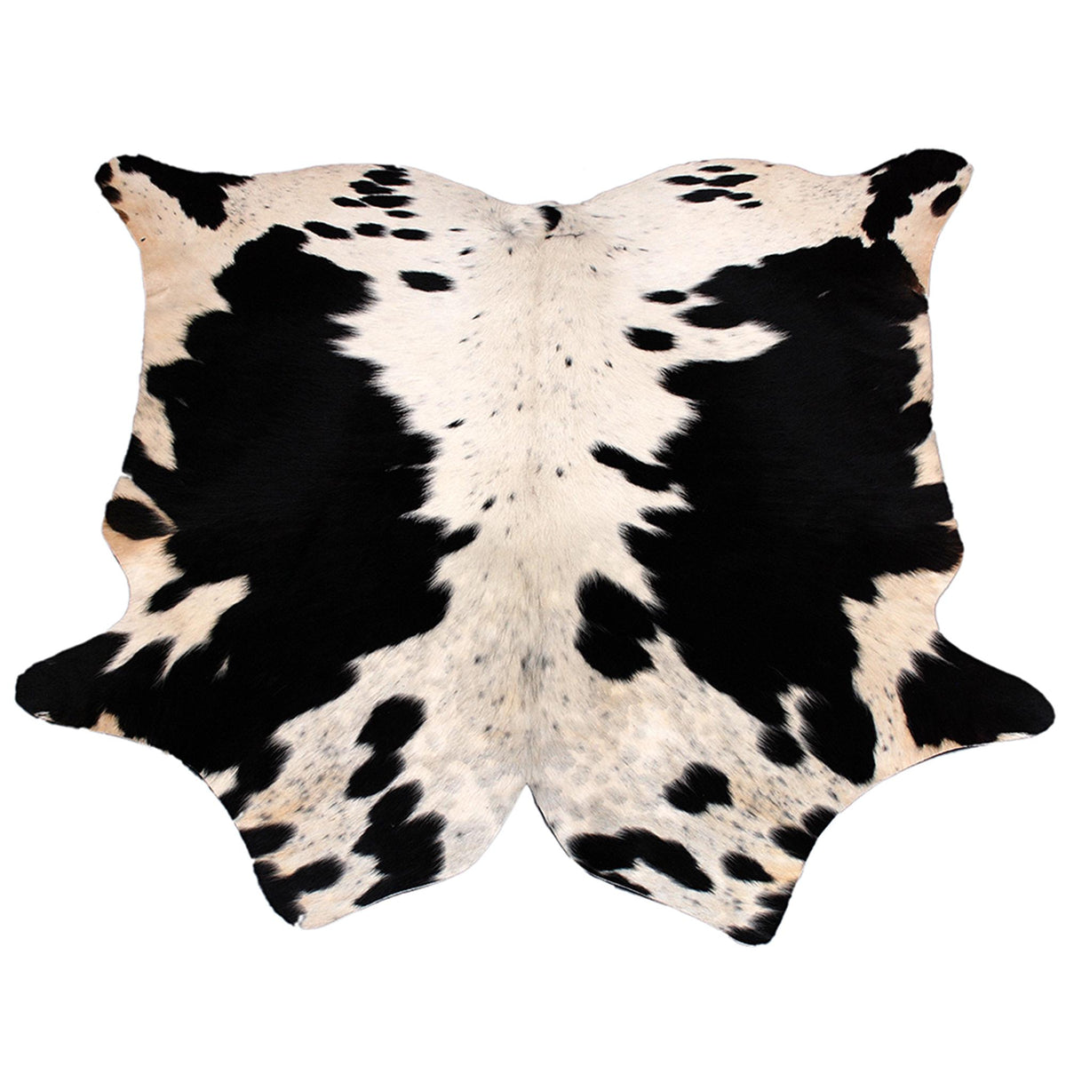 Luxurious Large Brown & White Cowhide Rug for Bedroom - Living Room, Hypoallergenic - Non-Slippery, Perfect for Upholstery - Celestial Leather Limited