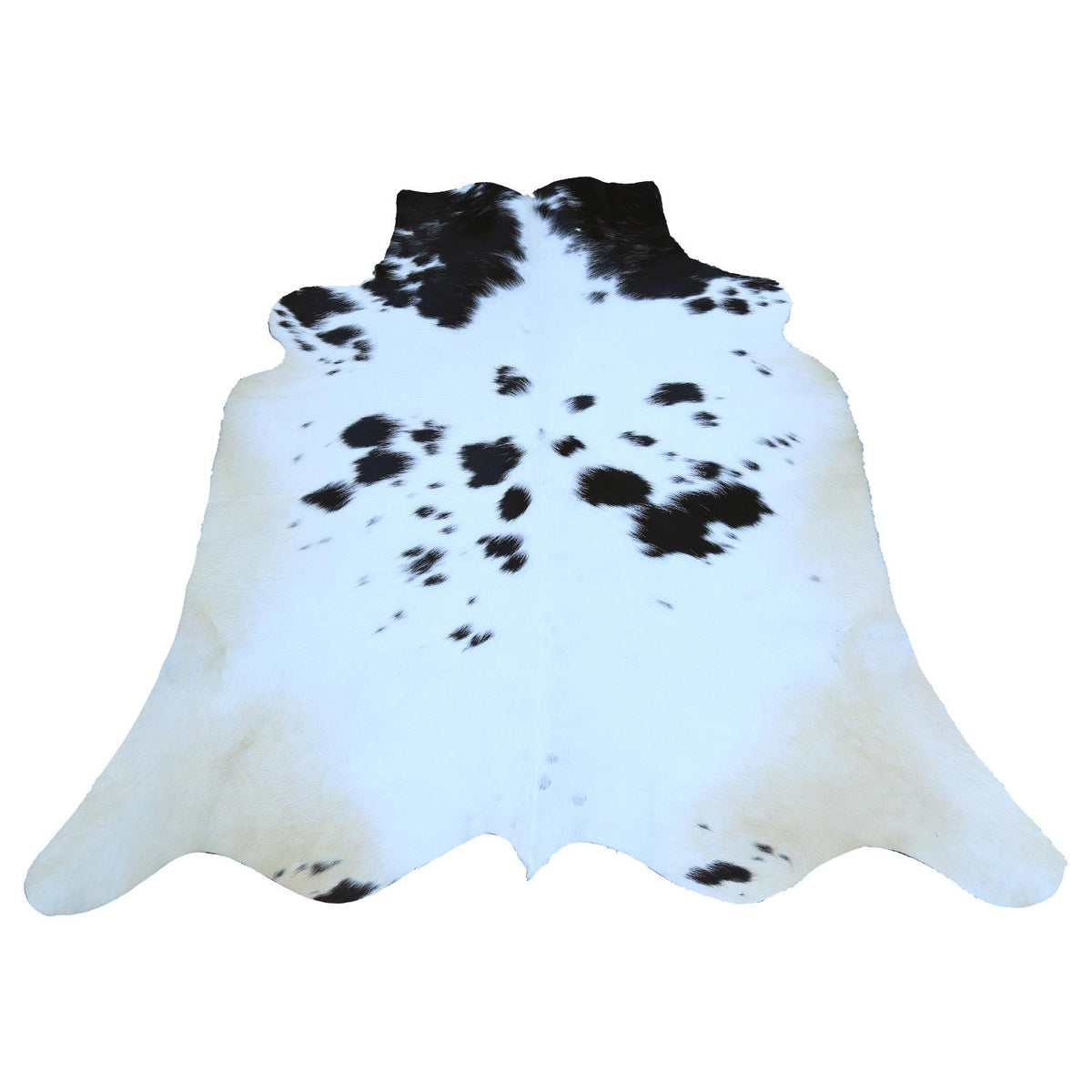 Luxury Brown & White Cowhide Rug for Elegant Home Decor - Hypoallergenic, Non-Slip Backing, Non-Shedding - Large Size, Free UK Shipping - Celestial Leather Limited