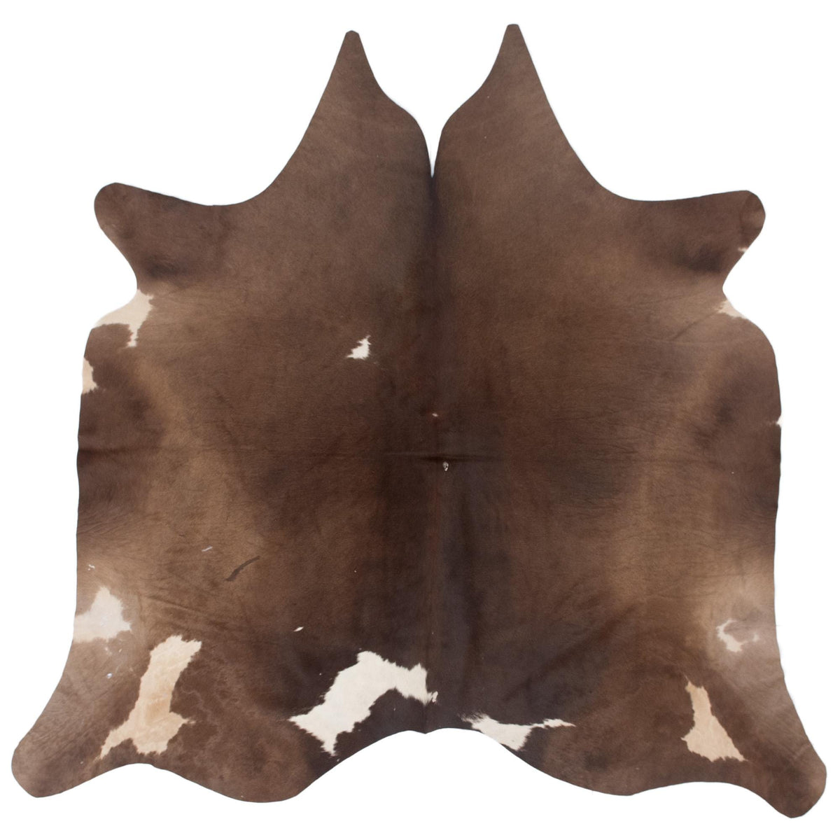 Luxurious Brown & White Cowhide Rug | Hypoallergenic - Non-Slip | Top Quality Natural Cow Skin for Home Decor - Upholstery - Free Shipping - Celestial Leather Limited