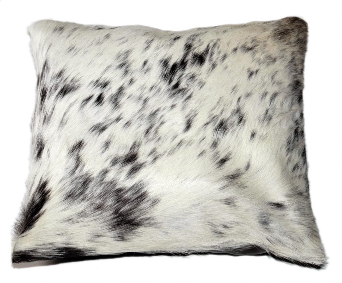 Rustic and Eco-Friendly Natural Cowhide Cushion Cover with Hair-on Leather for Stylish Home Decor