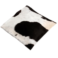 Luxurious Brown and White Cowhide Cushion Cover - Handmade Natural Cowhide Throw Pillow Cover with Unique Animal Patterns