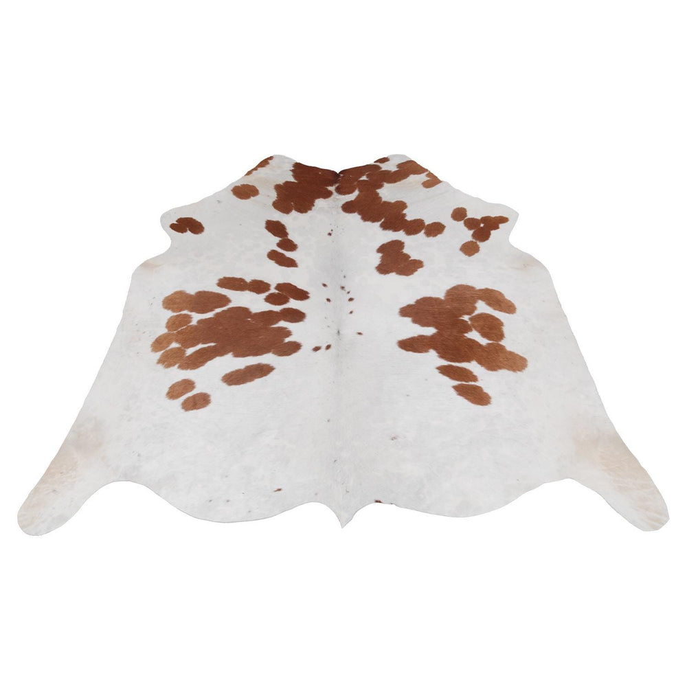 Luxury Brown & White Cowhide Rug for Bedroom - Living Room - Hypoallergenic, Non-Slip, Non-Shedding - Top Quality - Free Shipping in UK - Celestial Leather Limited