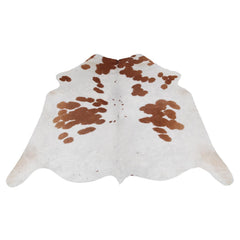 Luxury Brown & White Cowhide Rug for Bedroom - Living Room - Hypoallergenic, Non-Slip, Non-Shedding - Top Quality - Free Shipping in UK - Celestial Leather Limited
