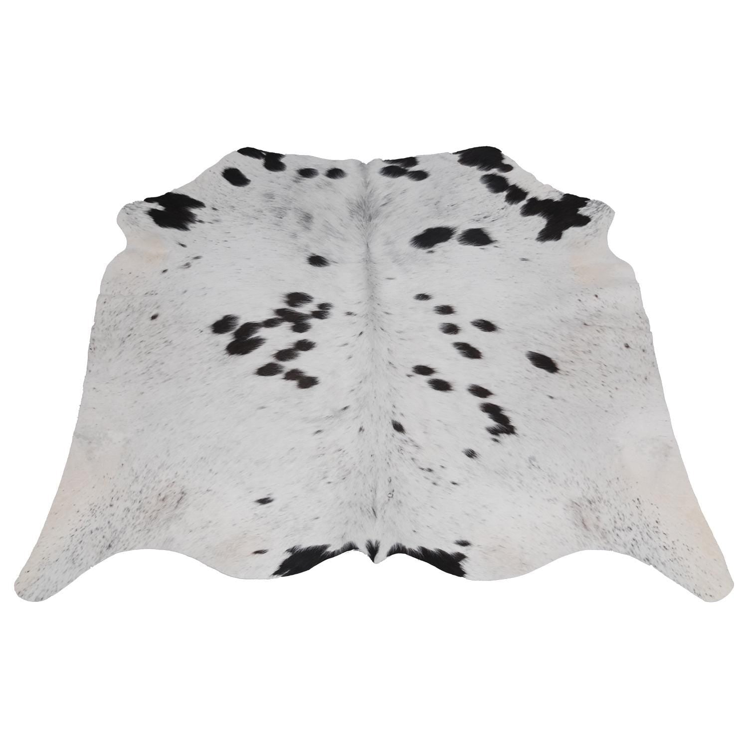 Luxurious Handcrafted Brown and White Cowhide Rug with Non-Slip Backing - Hypoallergenic, Unique Beauty for Bedroom/Living Room - Durable - Celestial Leather Limited