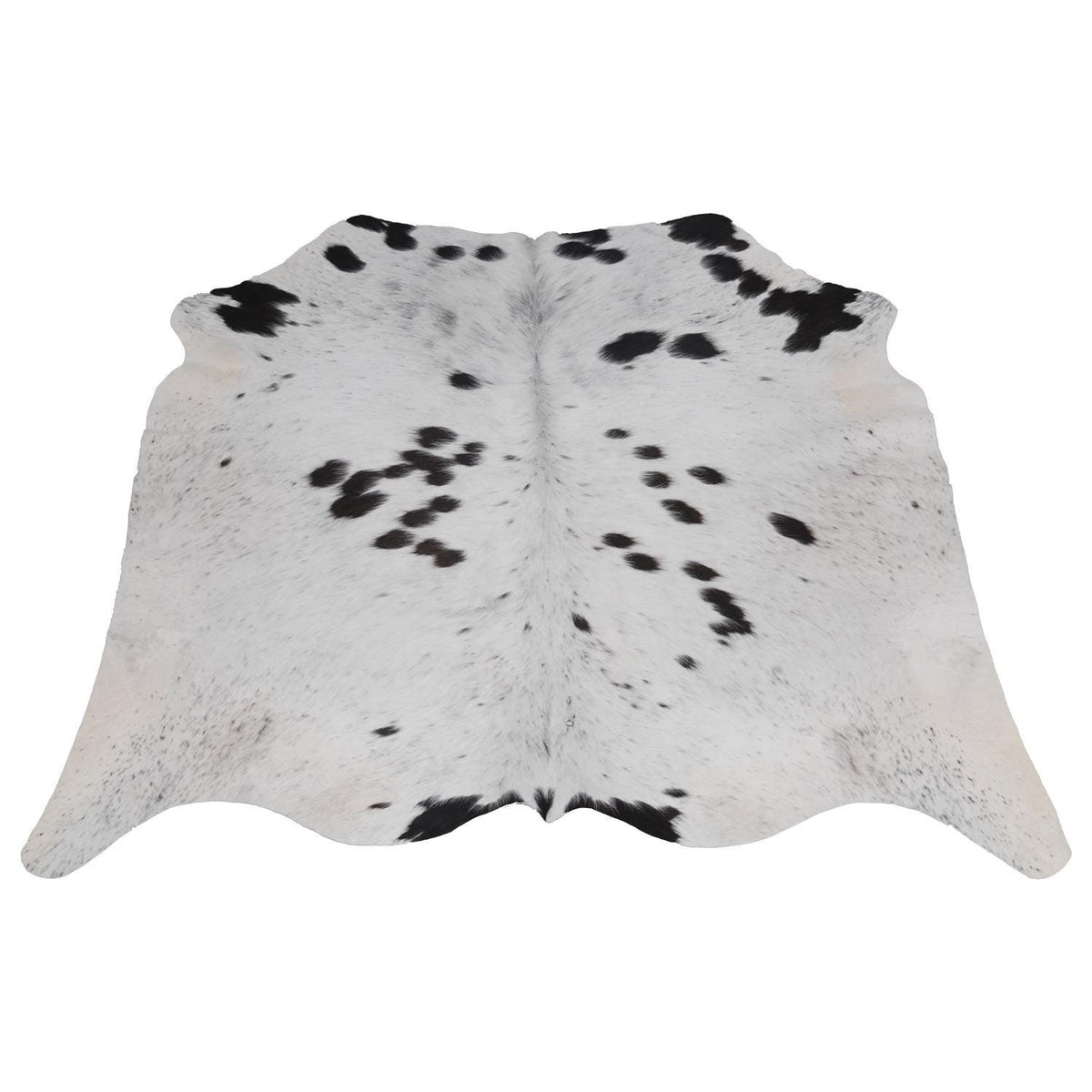 Luxurious Handcrafted Brown and White Cowhide Rug with Non-Slip Backing - Hypoallergenic, Unique Beauty for Bedroom/Living Room - Durable - Celestial Leather Limited