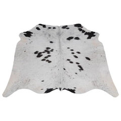 Luxurious Handcrafted Brown and White Cowhide Rug with Non-Slip Backing - Hypoallergenic, Unique Beauty for Bedroom/Living Room - Durable - Celestial Leather Limited