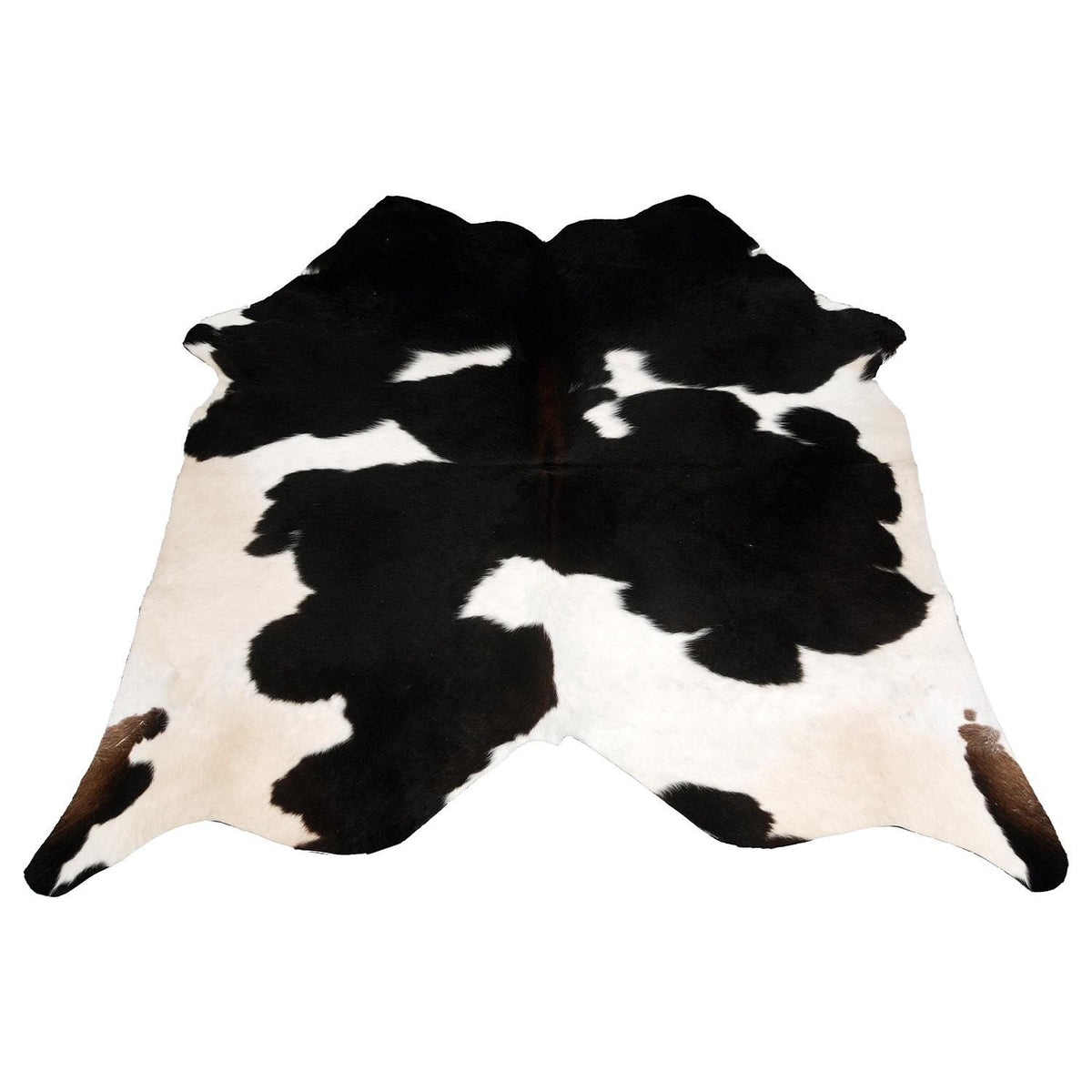 Luxurious Black and White Spotted Cowhide Rug - Hypoallergenic, Non-Slip, Handcrafted, Durable, and Unique Beauty for Bedroom & Living Areas - Celestial Leather Limited