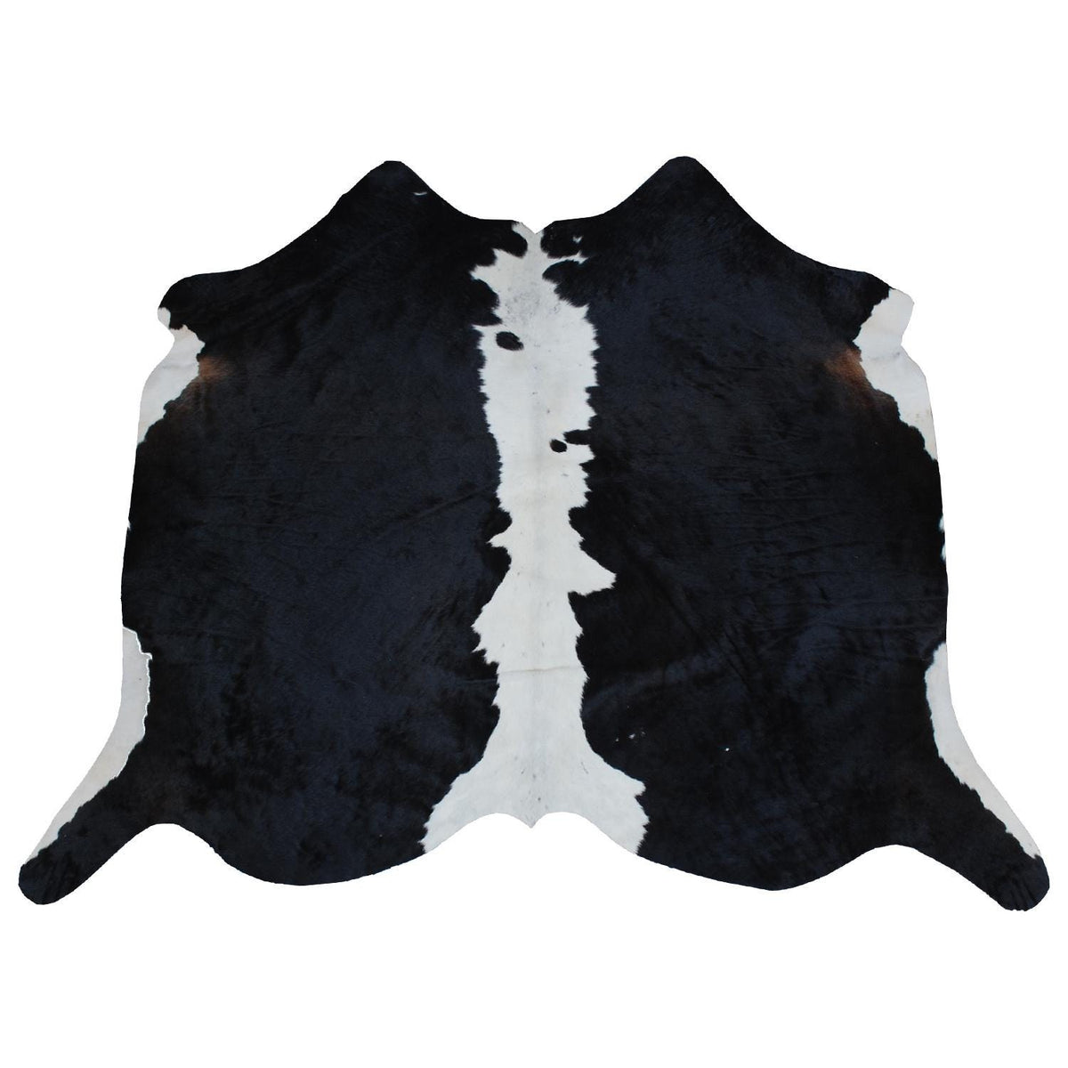 Luxurious Dark Brown & White Cowhide Rug | Hypoallergenic, Non-Slip, Non-Shedding | Handcrafted Premium Hide | Small 10-15 sq ft | Free UK - Celestial Leather Limited