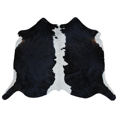 Luxurious Dark Brown & White Cowhide Rug | Hypoallergenic, Non-Slip, Non-Shedding | Handcrafted Premium Hide | Small 10-15 sq ft | Free UK - Celestial Leather Limited