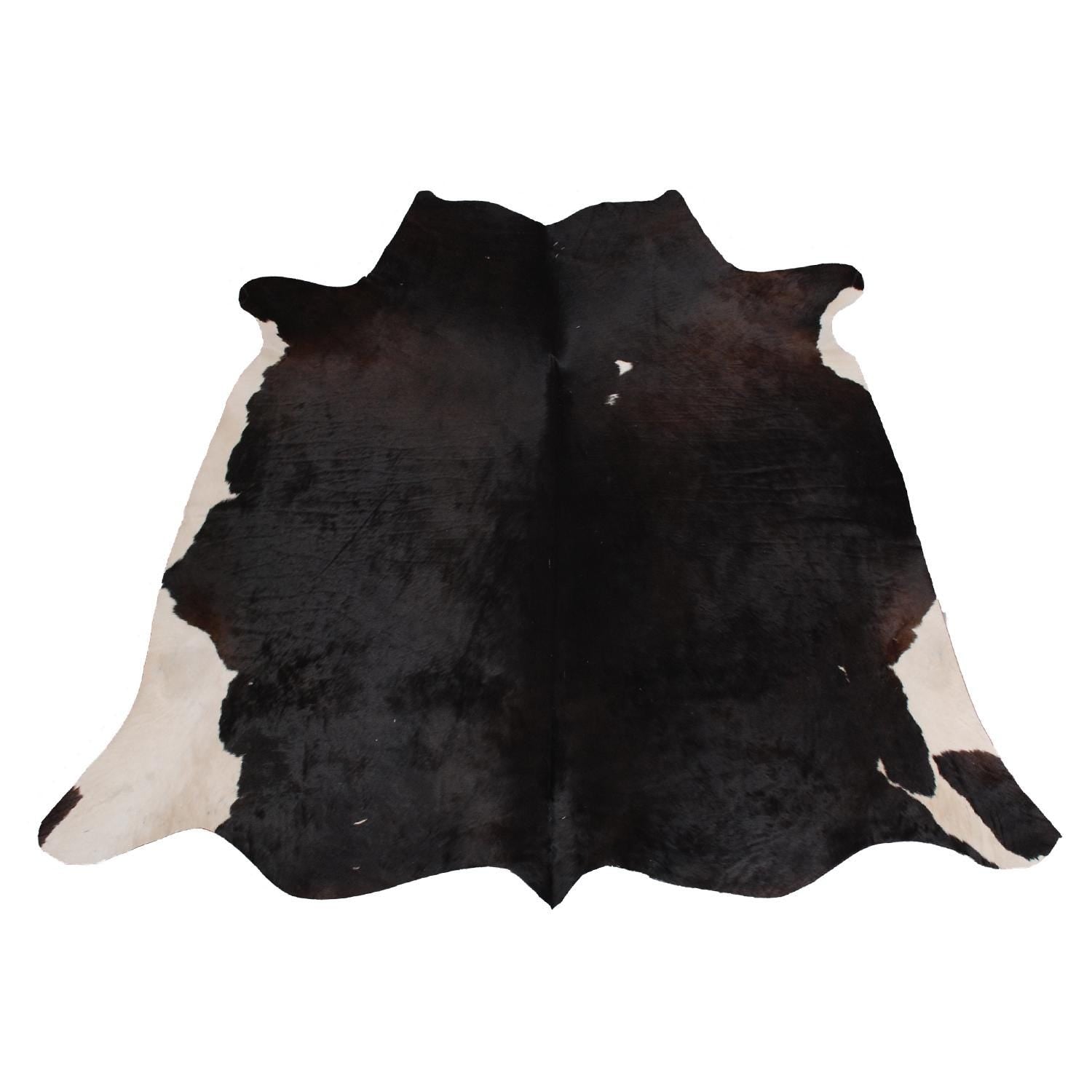 Luxury Brown & White Cowhide Rug - Large Size, Hypoallergenic, Non-Slip Back, Non-Shedding - Perfect for Upholstery - Home Decor