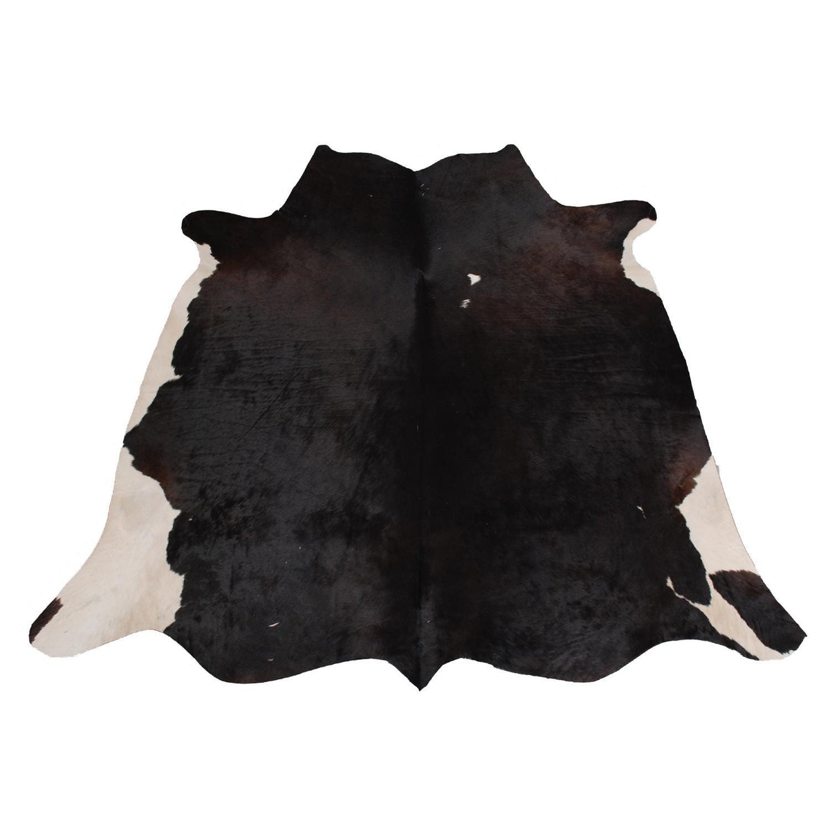 Luxury Brown & White Cowhide Rug - Large Size, Hypoallergenic, Non-Slip Back, Non-Shedding - Perfect for Upholstery - Home Decor