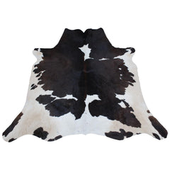 Luxurious Brown & White Cowhide Rug - Hypoallergenic, Non-Slip, Non-Shedding - Large Area Rug with Soft Natural Hair - Free Shipping!