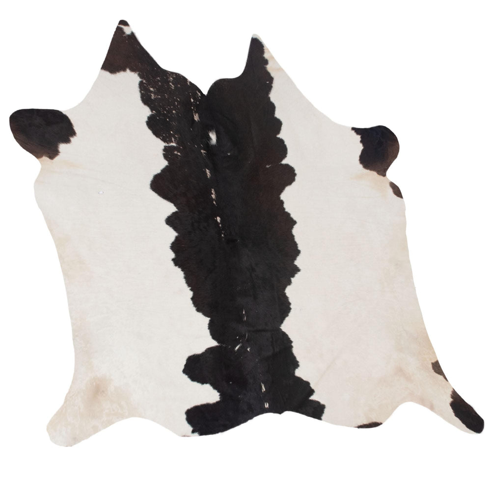 Luxurious Dark Brown & White Cowhide Rug - Hypoallergenic Large Animal Pattern Carpet for Lounge - Non Slip Suede Back - Free Shipping - Celestial Leather Limited